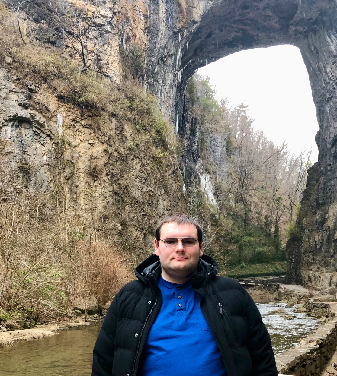 Andrew White at Natural Bridge